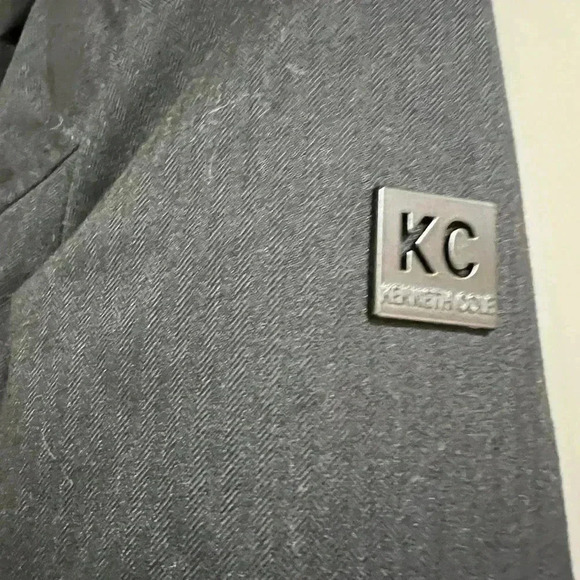 Kenneth Cole Womens Brushed Twill Hooded Black Coat Size XSmall B9315 - Picture 14 of 14